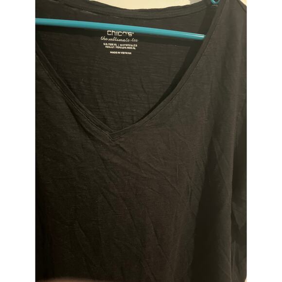 Chico’s Ultimate Tee – Size 3 (US XL) – Black - Picture 2 of 4